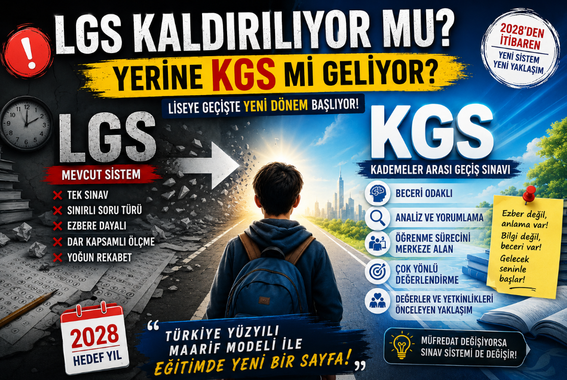 BEKLENEN OLDU LGS KALKIYOR